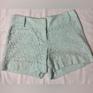 Loft Marissa Garden Mint Lace Women Shorts